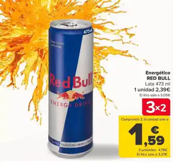 Carrefour Energético red bull lata oferta
