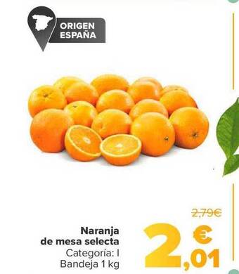 Carrefour Naranja de mesa selecta oferta