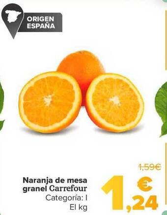 Carrefour Naranja de mesa granel carrefour oferta