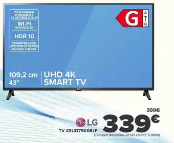 Carrefour Lg tv 43uq75006lf oferta