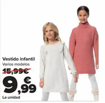 Carrefour Vestido infantil varios modelos oferta