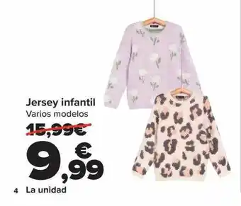 Carrefour Jersey infantil oferta