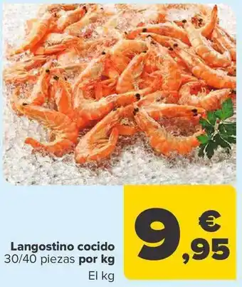 Carrefour Langostino cocido por kg el kg oferta