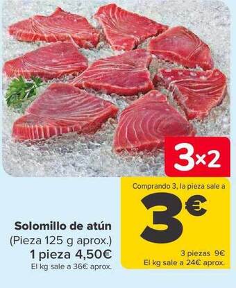 Carrefour Solomillo de atún oferta