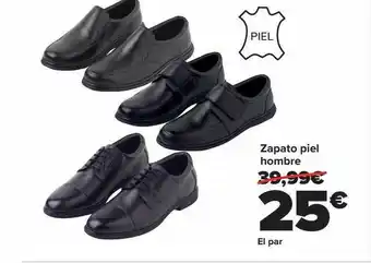 Carrefour Zapato piel hombre oferta