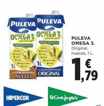 Hipercor Puleva omega 3 original nueces oferta