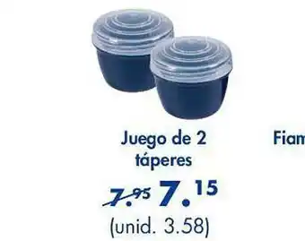 Casa Juego de 2 táperes oferta