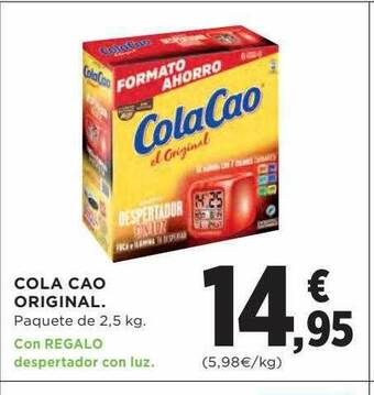 Hipercor Cola cao original oferta
