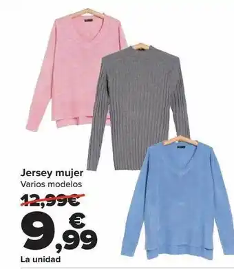 Carrefour Jersey mujer varios modelois oferta