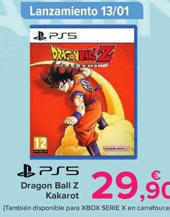 Carrefour Ps5 dragon ball z kakarot oferta