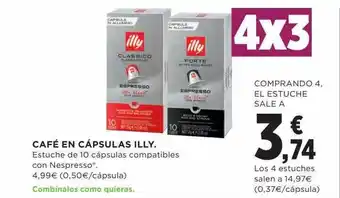 Hipercor Café en cápsulas illy oferta