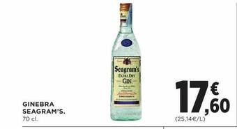 Hipercor Ginebra seagram's oferta