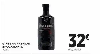 Hipercor Ginebra premium brockman's oferta