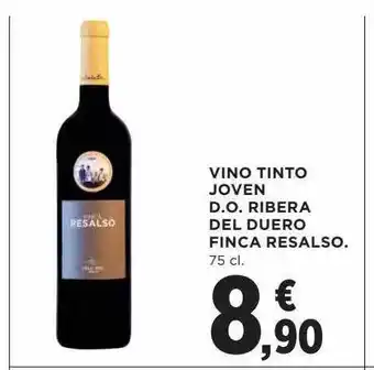 Hipercor Vino tinto joven d.o. ribera del duero finca resalso oferta