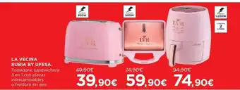 Hipercor La vecina rubia bu ufesa tostadora sandwichera 3 en 1 con placas intercambiables o freidora sin aire oferta