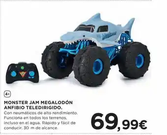 Hipercor Monster jam megalodón anfibio teledirigido oferta