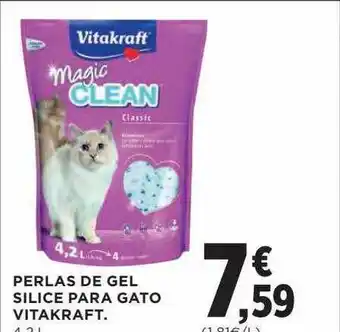 Hipercor Perlas de gel silice para gato vitakraft oferta