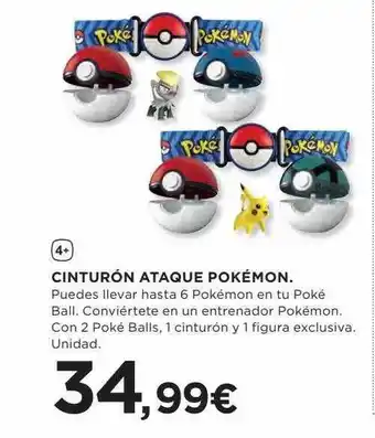 Hipercor Cinturón ataque pokémon oferta
