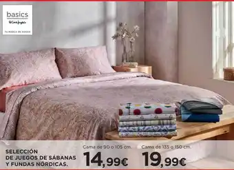 Hipercor Selección de juegos de sábanas y fundas nórdicas oferta