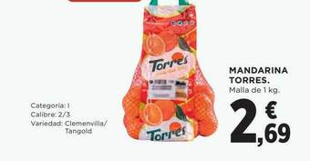 Hipercor Mandarina torres oferta