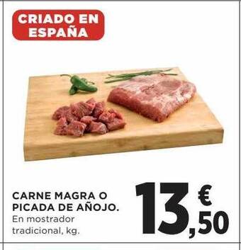 Hipercor Carne magra o picada de añojo oferta