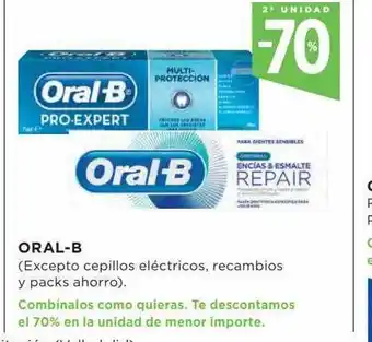 Hipercor 2a unidad -70% oral-b oferta