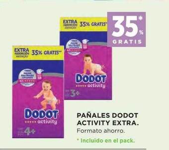 Hipercor Pañales dodot activity extra oferta
