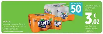 Hipercor 2a unidad -50% fanta oferta