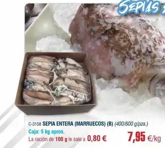 Abordo Sepia entera (marruecos) (b) oferta