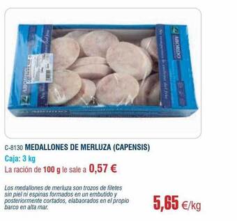 Abordo Medallones de merluza oferta