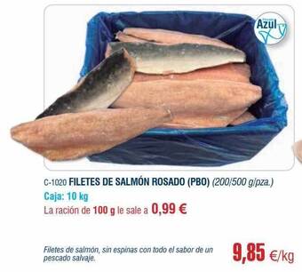Abordo Filetes de salmón rosado (pbo) oferta