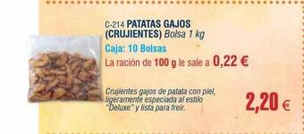 Abordo Patatas gajos (crujientes) oferta