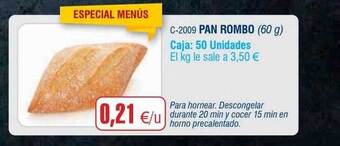 Abordo Pan rombo oferta
