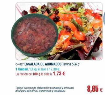 Abordo Ensalada de ahumados oferta