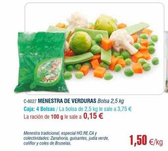 Abordo Menestra de verduras oferta