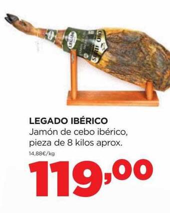 Alimerka Legado ibérico jamón de cebo ibérico oferta