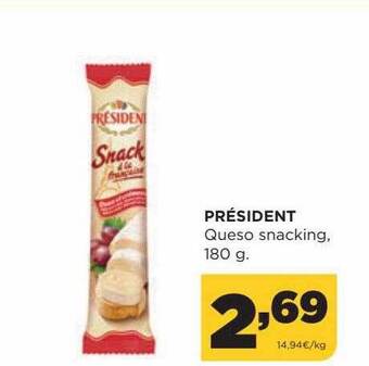 Alimerka Président queso snacking oferta