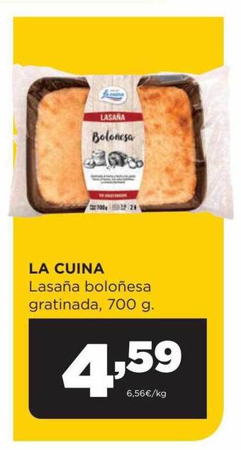 Alimerka La cuina lasaña boloñesa gratinada oferta