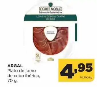 Alimerka Argal plato de lomo de cebo ibérico oferta