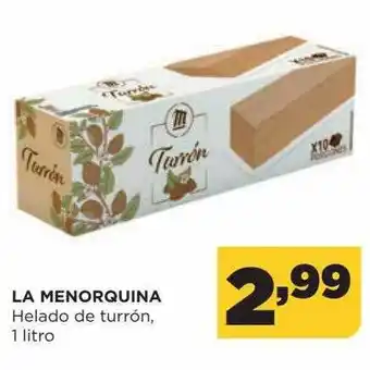 Alimerka La menorquina helado de turrón oferta