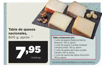 Alimerka Tabla de quesos nacionales oferta