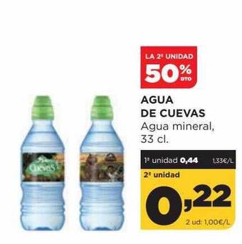 Alimerka La 2a unidad 50% dto agua de cuevas agua mineral oferta