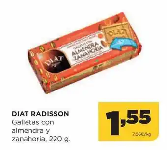 Alimerka Diat radisson galletas con almendras y zanahoria oferta
