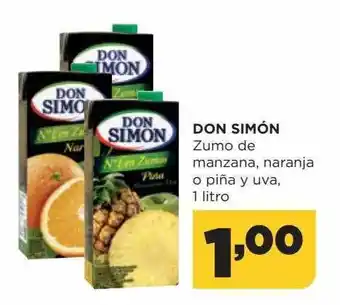 Alimerka Don simón zumo de manzana naranja o piña y uva oferta