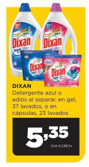 Alimerka Dixan detergente azul o adiós al separar en gel o en capsulas oferta