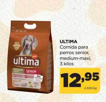 Alimerka Ultima comida para perros senior medium-maxi oferta