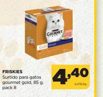 Alimerka Friskies surtido para gatos gourmet gold oferta