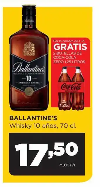 Alimerka Ballantine's whisky 10 anos oferta