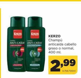 Alimerka Kerzo champú anticaida cabello graso o normal oferta