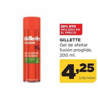 Alimerka Gillette gel de afeitar fusión proglide oferta